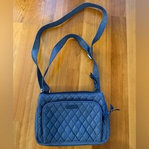 Vera Bradley Little Hipster Moonlight Denim Crossbody Bag